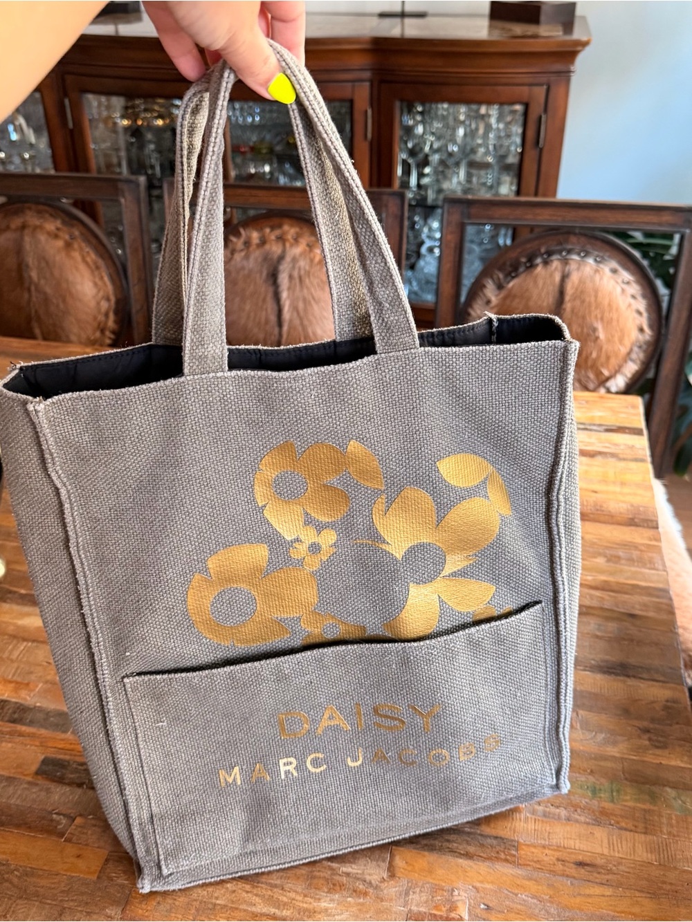 Marc Jacobs Daisy Canvas Tote Bag